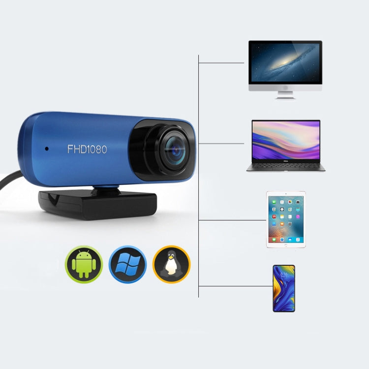 8 Million Pixel FHD 1080P USB Interface Network HD Live Computer Camera, C80-30FPS Autofocus