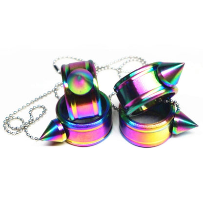 2 PCS Stainless Steel Self-Defense Ring Outdoor EDC Personal Protection Tool