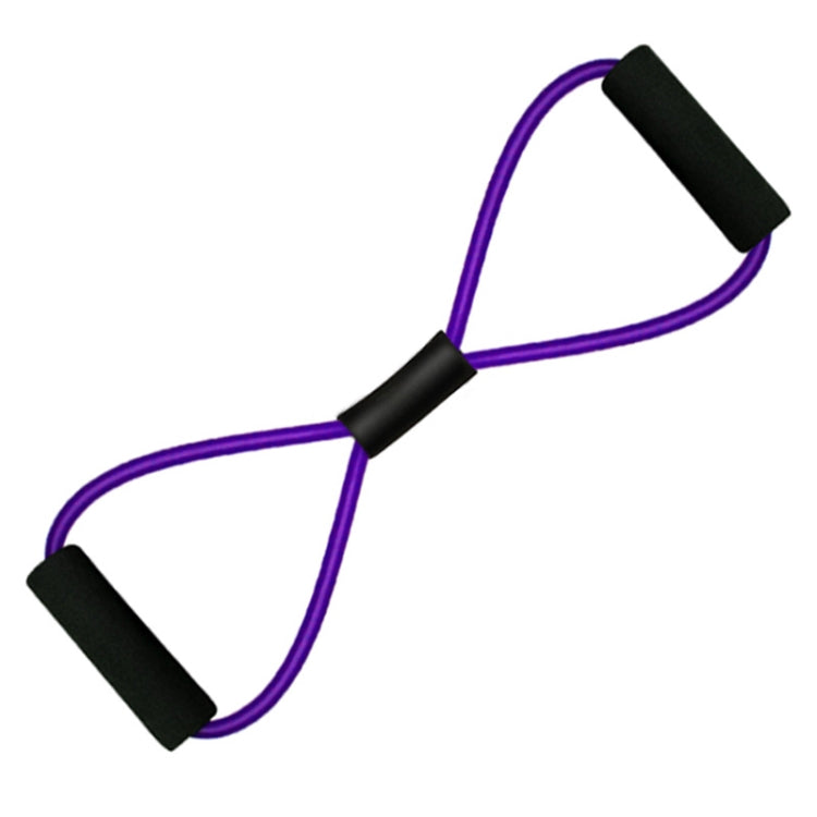 2 PCS Yoga Supplies 8-Word Tension Rope Tier Force Training To Make Chest Tube, 2 PCS Tension Rope(Monochrome Purple), 2 PCS Tension Rope(Monochrome Red), 2 PCS Tension Rope(Monochrome Black), 2 PCS Tension Rope(Monochrome Blue)