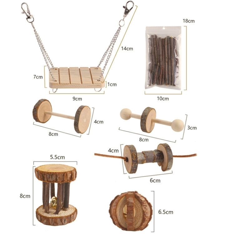 Hamster Toy Pet Rabbit Guinea Pig Parrot Play Grinding Wood Toys, 10 PCS / Set, 12 PCS / Set, 9 PCS / Set, 11 PCS / Set