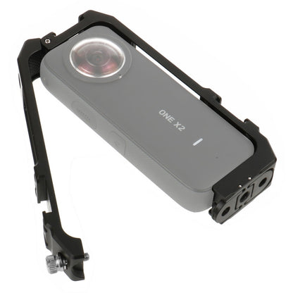 KF42730 For Insta360 One X2 Metal Camera Vertical Cage Protection Frame with Cold Shoe, For Insta360 One X-2
