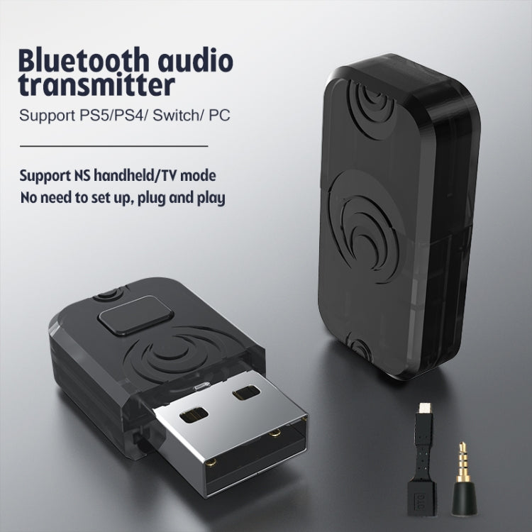 Bluetooth Audio Transmitter Adapter Receiver For PS5 / PS4 / Switch, For PS5 / PS4 / Switch