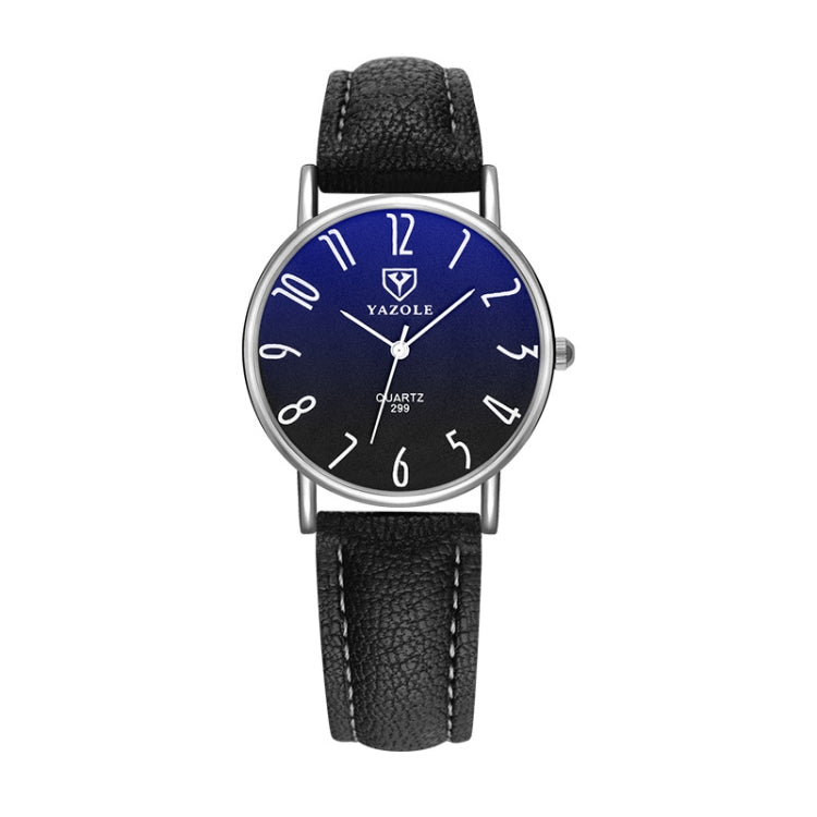 YAZOLE 299 Arabic Numerals Dial Couple Business Belt Watch, Small White Tray Brown Belt, Small Black Tray Black Belt, Small White Tray Black Belt, Small Black Tray Brown Belt, Large White Tray Black Belt, Large White Tray Red Belt