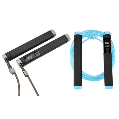KYTO 2200 Calorie Counting Electronic Double Color Skipping Rope For Test, Rope Length:3m, KYTO 2200 (Gray), KYTO 2200 (Blue)