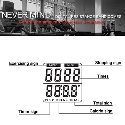 KYTO 2713 Calorie Electronic Counting Timing Chest Expansion Latex Tensioner, KYTO 2713