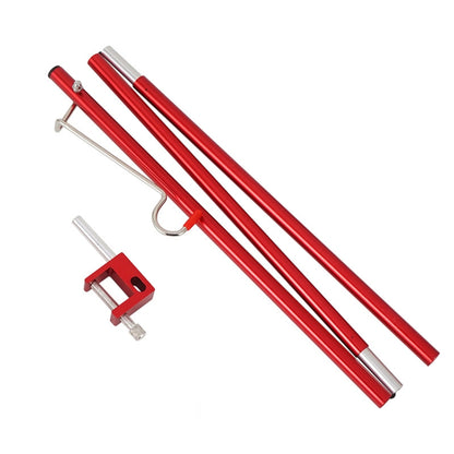 CLS Outdoor Aluminum Alloy Mini Simple Light Stand Camping Foldable Fixed Light Bracket, Inserted-type, Red, Black