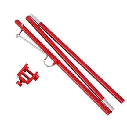 CLS Outdoor Aluminum Alloy Mini Simple Light Stand Camping Foldable Fixed Light Bracket, Inserted-type, Red, Black