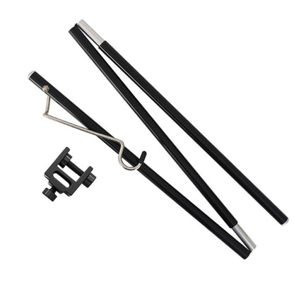 CLS Outdoor Aluminum Alloy Mini Simple Light Stand Camping Foldable Fixed Light Bracket, Inserted-type, Red, Black