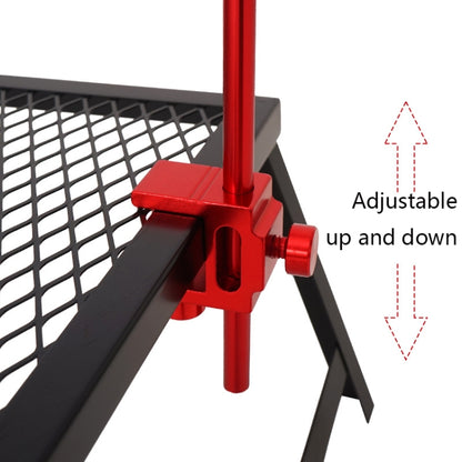 CLS Outdoor Aluminum Alloy Mini Simple Light Stand Camping Foldable Fixed Light Bracket, Inserted-type, Red, Black