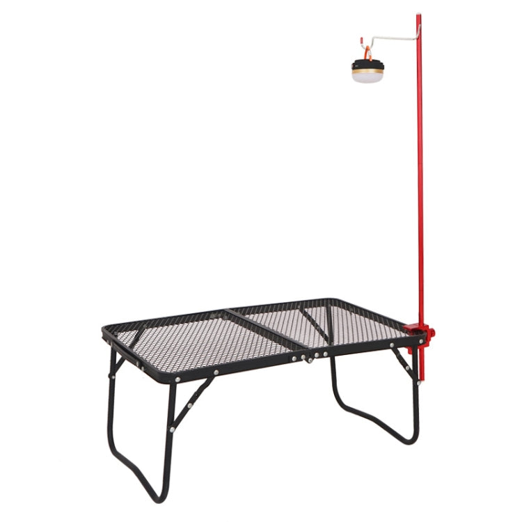 CLS Outdoor Aluminum Alloy Mini Simple Light Stand Camping Foldable Fixed Light Bracket, Inserted-type, Red, Black