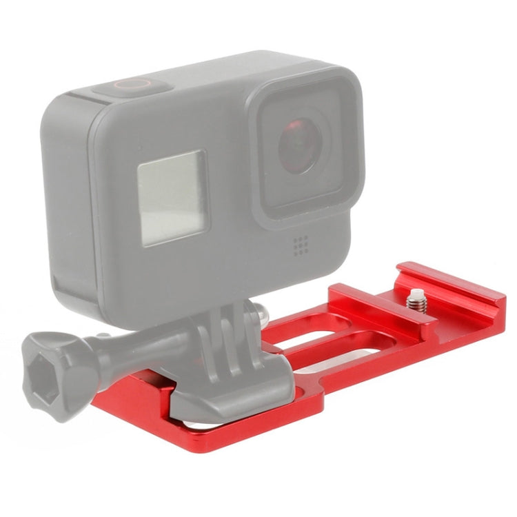 20mm Rail Side Mount For GoPro HERO9 Black / HERO8 Black /7 /6 /5 /5 Session /4 Session /4 /3+ /3 /2 /1, DJI Osmo Action, Xiaoyi And Other Action Cameras, Hunting Shot, Red, Black