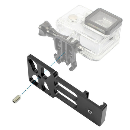 20mm Rail Side Mount For GoPro HERO9 Black / HERO8 Black /7 /6 /5 /5 Session /4 Session /4 /3+ /3 /2 /1, DJI Osmo Action, Xiaoyi And Other Action Cameras, Hunting Shot, Red, Black