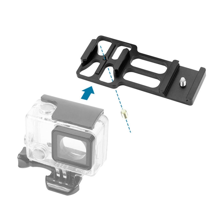 20mm Rail Side Mount For GoPro HERO9 Black / HERO8 Black /7 /6 /5 /5 Session /4 Session /4 /3+ /3 /2 /1, DJI Osmo Action, Xiaoyi And Other Action Cameras, Hunting Shot, Red, Black