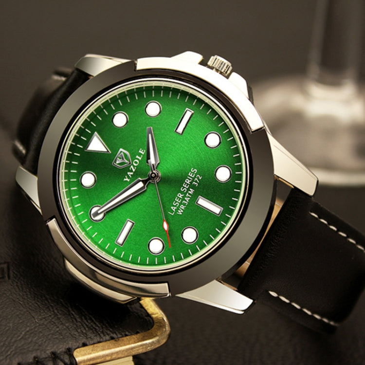 YAZOLE 372 Men Sports Watch Luminous Simple Quartz Watch, Black Tray Black Belt, Black Tray Brown Belt, Blue Tray Black Belt, Blue Tray Brown Belt, Green Tray Black Belt, Green Tray Brown Belt