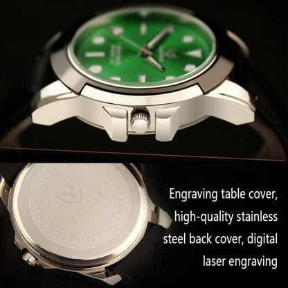 YAZOLE 372 Men Sports Watch Luminous Simple Quartz Watch, Black Tray Black Belt, Black Tray Brown Belt, Blue Tray Black Belt, Blue Tray Brown Belt, Green Tray Black Belt, Green Tray Brown Belt