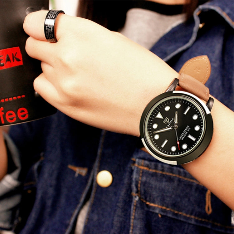 YAZOLE 372 Men Sports Watch Luminous Simple Quartz Watch, Black Tray Black Belt, Black Tray Brown Belt, Blue Tray Black Belt, Blue Tray Brown Belt, Green Tray Black Belt, Green Tray Brown Belt