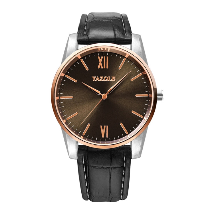 YAZOLE Simple Digital Two-color Dial Quartz Men Watch, 541 Blue Tray Black Belt, 541 Blue Tray Brown Belt, 541 Brown Tray Black Belt, 541 Brown Tray Brown Belt, 542 Blue Tray Black Belt, 542 Blue Tray Brown Belt, 542 Brown Tray Black Belt