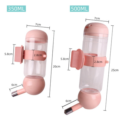 Pet Waterer Hanging Type Pet Water Cup, 350ml (Blue), 350ml (Pink), 350ml (Light Green), 500ml (Blue), 500ml (Pink), 500ml (Light Green)