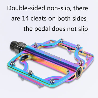 1 Pair WEST BIKING YP0802081 Mountain Road Bike Colorful Pedals, YP0802081