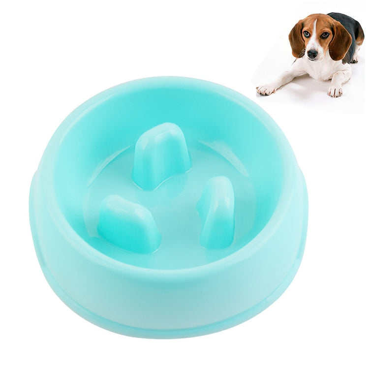 Pet Bowl Cat Bowl Feeder Anti-Choking Slow Food Bowl Thickened Dog Bowl, L 21.5 x 22 x 7.5cm, S  16 x 18 x 5cm