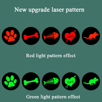 Rechargeable Projection Funny Cat Flashlight Multi-Pattern Pet Toy Stainless Steel Flashlight, Projection Funny Pet Toy, Projection Funny Cat Flashlight