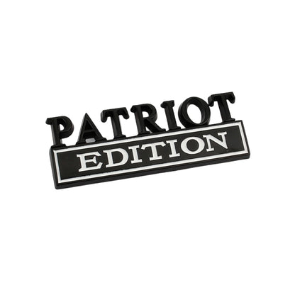 2 PCS Patriot Edition Metal Leaf Board Car Stickers Back Tail Box Label, PATRIOT