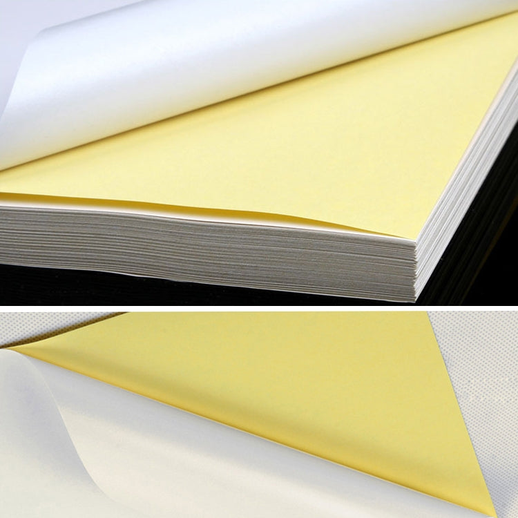 100 Sheets A4 Non-Adhesive Print Paper Blank Writing Adhesive Laser Inkjet Print Label Paper, Glossy, Matte