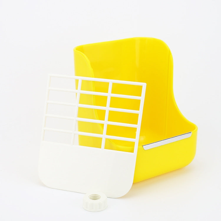 2 In 1 Rabbit Food Basin Frame Fixed Guinea Pig Food Box, Blue, Pink, Yellow