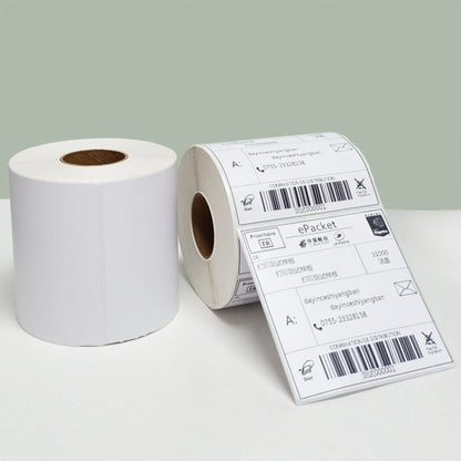 Thermal Self-Adhesive ShippingLabel Paper Is Suitable For XP-108B Printer, 100 x 100 x 500 Sheet/ Roll, 100 x 150 x 350 Sheet/ Roll