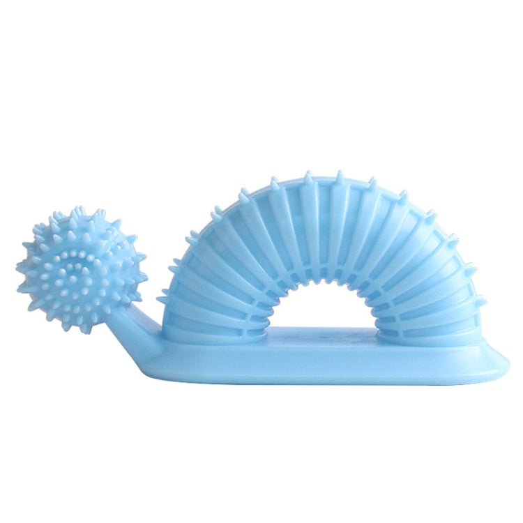 BG-5007 Pet Training Interactive Chewing Toy Toothbrush Bite Resistant Dog Chewing Molar Tooth Cleaning Stick, Snail Shape Blue, Snail Shape Pink, Snail Shape Green