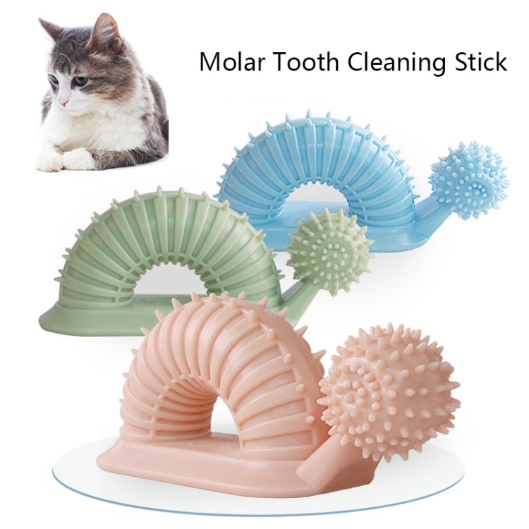 BG-5007 Pet Training Interactive Chewing Toy Toothbrush Bite Resistant Dog Chewing Molar Tooth Cleaning Stick, Snail Shape Blue, Snail Shape Pink, Snail Shape Green