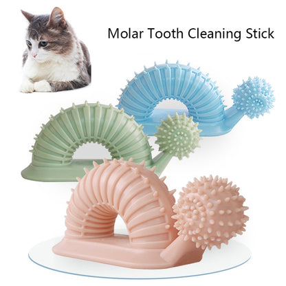 BG-5007 Pet Training Interactive Chewing Toy Toothbrush Bite Resistant Dog Chewing Molar Tooth Cleaning Stick, Snail Shape Blue, Snail Shape Pink, Snail Shape Green