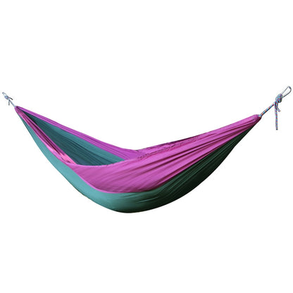 DR001 Outdoor Single Leisure Parachute Cloth Hammock Indoor Swing, 230x90cm Purple