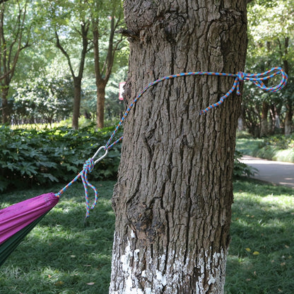 DR001 Outdoor Single Leisure Parachute Cloth Hammock Indoor Swing, 230x90cm Purple