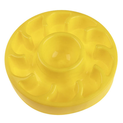 Dog Slow Food Bowl Pet Tattoo Deflection Bowl, Colorful Package