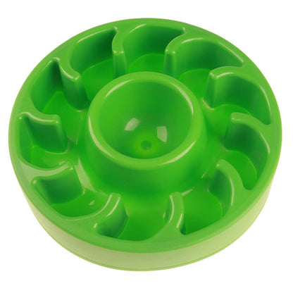 Dog Slow Food Bowl Pet Tattoo Deflection Bowl, Colorful Package