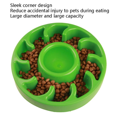 Dog Slow Food Bowl Pet Tattoo Deflection Bowl, Colorful Package