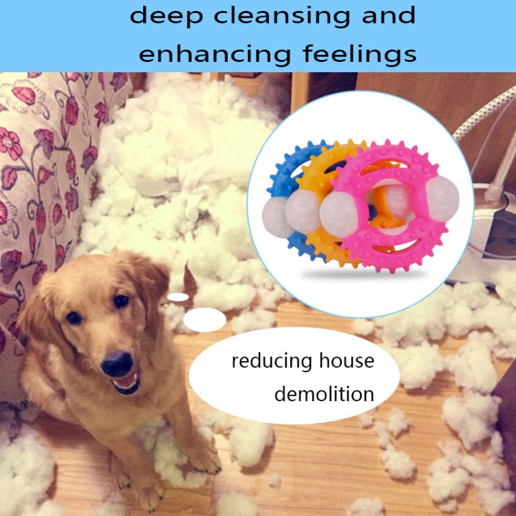 BG-W177 Pet Toys Chew-Resistant Teeth Teeth Cleaning Dog Toys, Blue, Yellow, Pink
