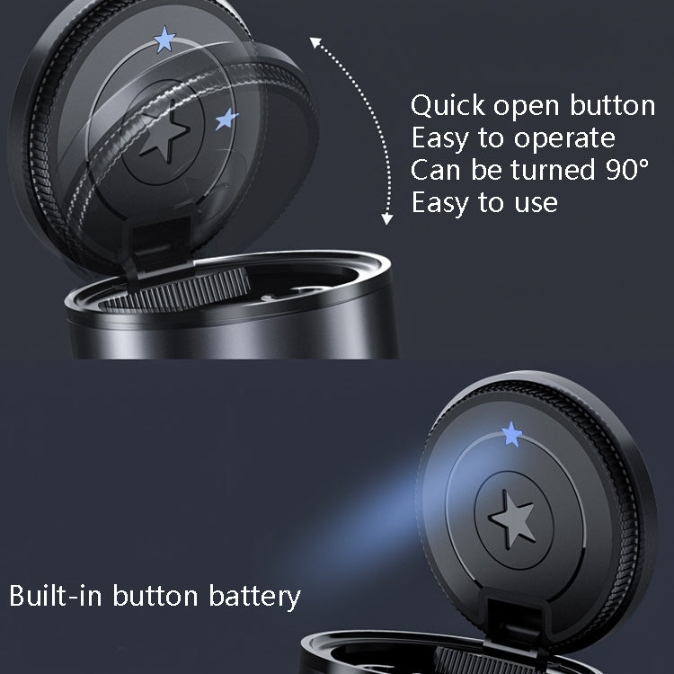 BEN.JACK Ashtray With Cover Personality Multi-Function Universal Car Ashtray