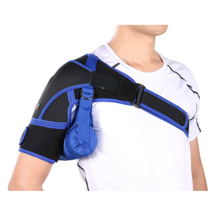 G06 Four-Direction Adjustable Pressure And Breathable Shoulder Pad Sports Protective Gear，Style:, Ordinary Version M (Black Blue), Ordinary Version L(Black Blue), Airbag Version M (Black Blue), Airbag Version L (Black And Blue), Ordinary Version M (Bla...
