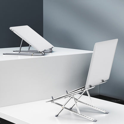 Oatsbasf Z02 Laptop Increasing Cooling Bracket Aluminum Alloy Desktop Adjustable Bracket, Gray, Silver