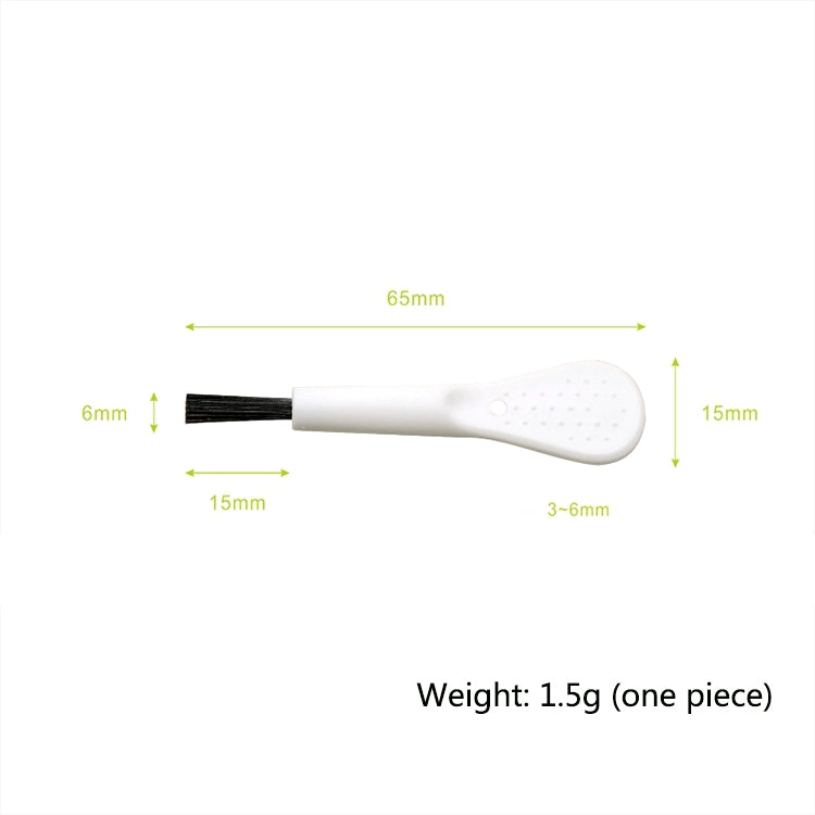 100 PCS ZX-008 Plastic Mini Brush Mobile Phone Screen Mosquito Killer Lamp Humidifier Keyboard Cleaning Brush, White Handle White Hair, White Handle Black Hair, Black Handle Black Hair