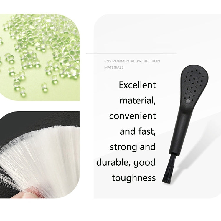 100 PCS ZX-008 Plastic Mini Brush Mobile Phone Screen Mosquito Killer Lamp Humidifier Keyboard Cleaning Brush, White Handle White Hair, White Handle Black Hair, Black Handle Black Hair