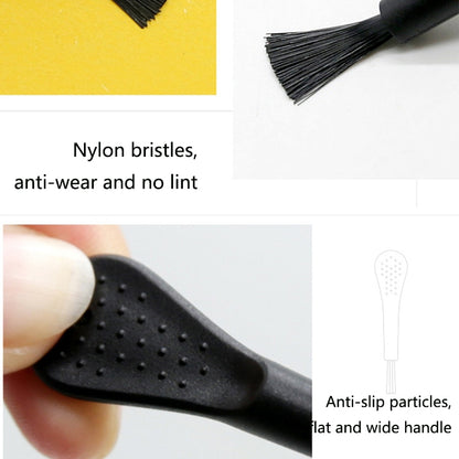 100 PCS ZX-008 Plastic Mini Brush Mobile Phone Screen Mosquito Killer Lamp Humidifier Keyboard Cleaning Brush, White Handle White Hair, White Handle Black Hair, Black Handle Black Hair