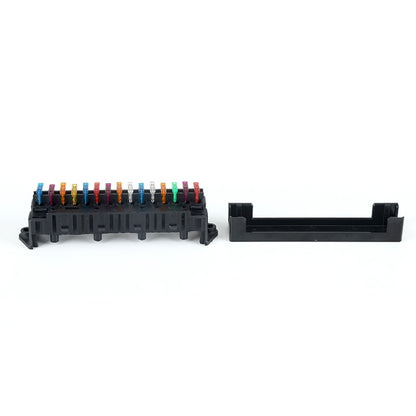 Modified Electric Car 15-Way Fuse Bottom Seat With Copper Terminal Insurance Plug-In Relay, 15-Way Fuse Bottom Seat
