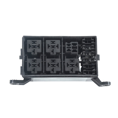 Car Modified 6-Way Insurance Box Total Control Plastic Shell Junction Box, 6-Way Insurance Box