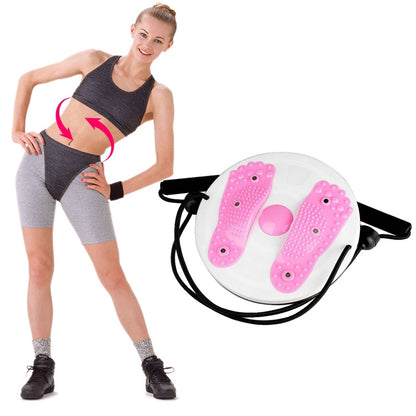 Magnet Massage Board Home Fitness Equipment Twisted Waist Disk With Drawstring, Magnet Massage Board With Drawstring(Red), Magnet Massage Board With Drawstring(Pink), Magnet Massage Board With Drawstring(Purple)