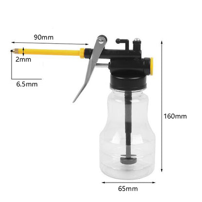 4 PCS CY-0085 Home Long Mouth Injection Device Machine Oil Pot Manual Lubrication Gear Oil Filler, Style:, Transparent 250ml, Metal 300ml, Metal 500ml