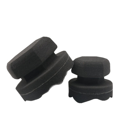 Hand-Grabbing Waves High Density Car Tire Wax Sponge Leather Wax Sponge, Specification:, Small, Large