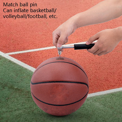 Bicycle Small Aluminum Alloy Pump Portable Mini Basketball Feeding Tube, Aluminum Alloy Pump(Black), Aluminum Alloy Pump(Red), Aluminum Alloy Pump(Blue), Aluminum Alloy Pump(Silver), Aluminum Alloy Pump(Golden)